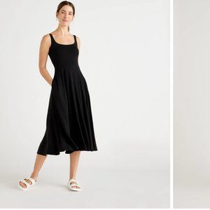 Tencel Black Dress from Quince size Medium